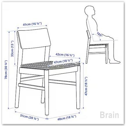 イケア（IKEA） SKANSNAS/スカンスネス チェア ライトビーチ（105.632