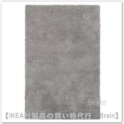 イケア（IKEA） ARENDE/エーレンデ シャギーラグ120x180 cm グレー