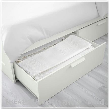 イケア（IKEA） BRIMNES/ブリムネス ベッドフレーム 収納すのこ付き
