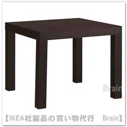 黒テーブル＆回転チェア　イケア LACK サイドテーブル コーヒーテーブル LACK ラック サイドテーブル, ブラックブラウン, 55x55 cm - IKEA