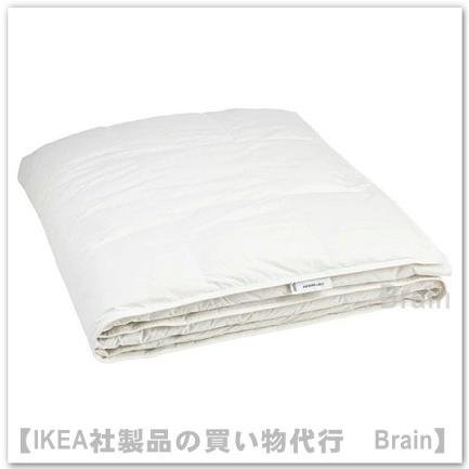 イケア　FJLLBRCKA フィェルブレカ掛け布団 厚手 ダウン イケア（IKEA） FJALLBRACKA 掛けふとん/やや厚手200×200cm ダウン