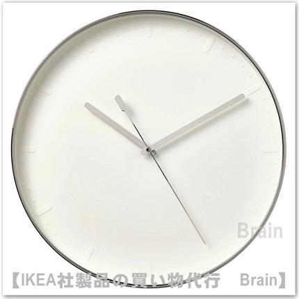 ｉｋｅａ イケア Mallhoppa マルホッパ ウォールクロック35 Cm シルバーカラー Selectshop Brain 通販 Yahoo ショッピング