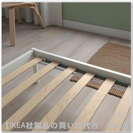 ＩＫＥＡ/イケア　VEVELSTAD/ベベルスタード　ベッドフレームすのこ付き90×200cm　ホワイト(205.182.71/20518271)｜shop-brain｜02