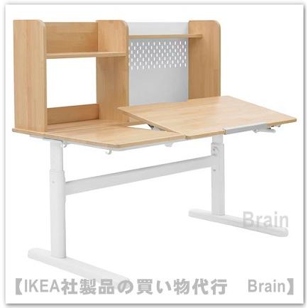 イケア（IKEA） BERGLARKA/ベリレルカ デスク120x70 cm バーチ無垢材