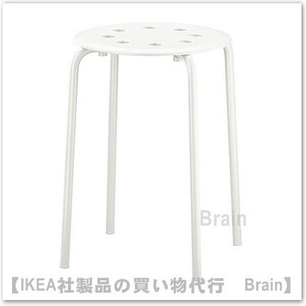 イケア（IKEA） MARIUS/マリウス スツール ホワイト（301.840.50