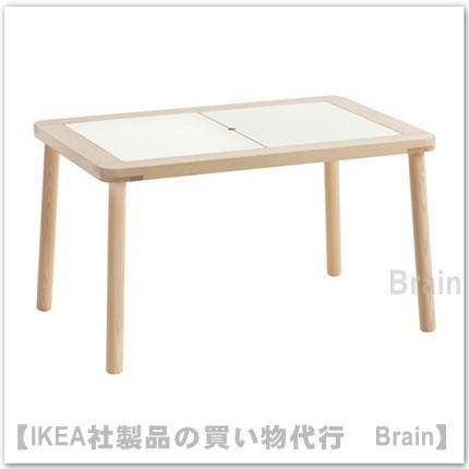 イケア（IKEA） FLISAT 子供用テーブル ナチュラル/ホワイト（302.984