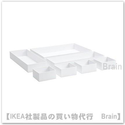 イケア（IKEA） MALAREN ボックス7点セット ホワイト（304.082.48