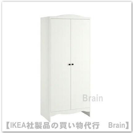 イケア（IKEA） SMAGORA ワードローブ80x50x187 cm ホワイト（304.608