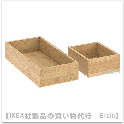 ＩＫＥＡ/イケア　TAVELAN/タヴェロン　トレイ2個セット　竹（304.817.76）｜shop-brain