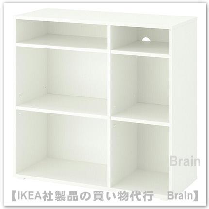 イケア（IKEA） VIHALS/ヴィーハルス シェルフユニット 棚板4枚付