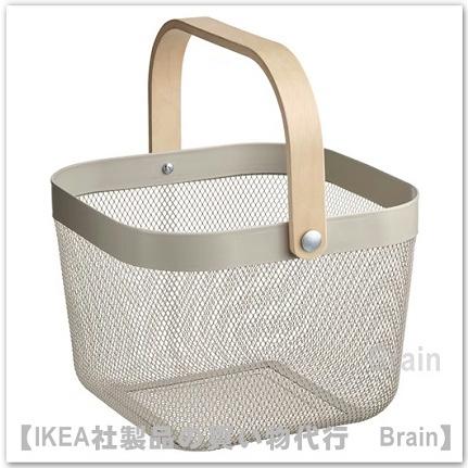 イケア（IKEA） RISATORP/リーサトルプ バスケット25x26x18 cm グレー