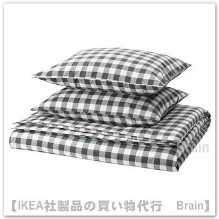 イケア（IKEA） EKTANDVINGE/エークタンドヴィンゲ 掛け布団カバー＆枕