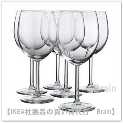 イケア（IKEA） SVALKA/スヴァルカ ワイングラス18 cm 6個セット