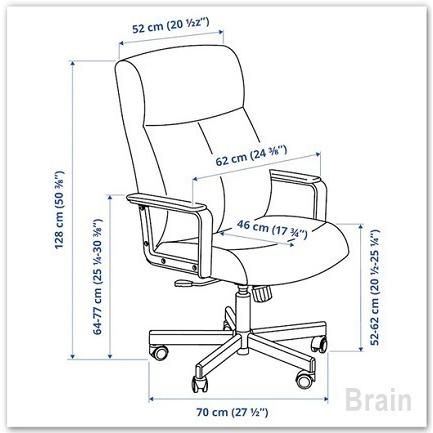 イケア IKEA/イケア MILLBERGET/ミルベルゲット 回転チェア
