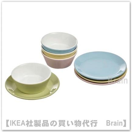 ＩＫＥＡ/イケア　DUKTIG/ドゥクティグ　プレート/ボウル　８点セット　おままごと(404.902.52/40490252)｜shop-brain