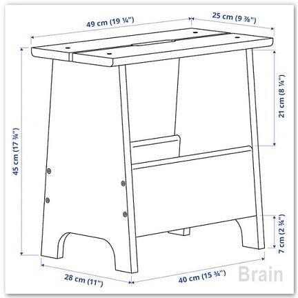 ＩＫＥＡ/イケア　PERJOHAN/ペルヨハン　スツール 収納付　パイン材（405.013.21）｜shop-brain｜02