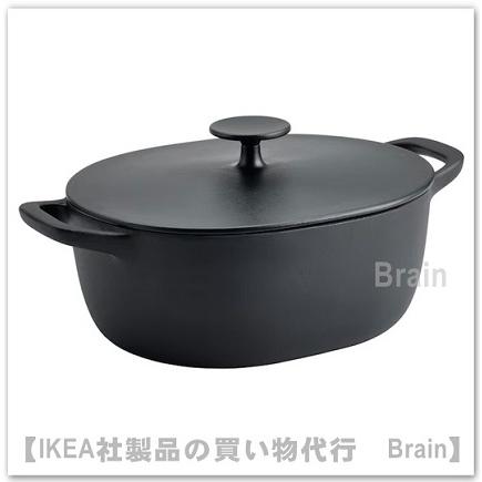 イケア（IKEA） VARDAGEN/ヴァルダーゲン キャセロール ふた付き5 L