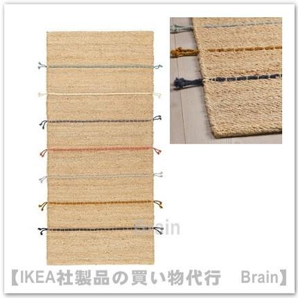 イケア（IKEA） RAKLEV/ラークレーヴ ラグ 平織り70x160 cm ナチュラル