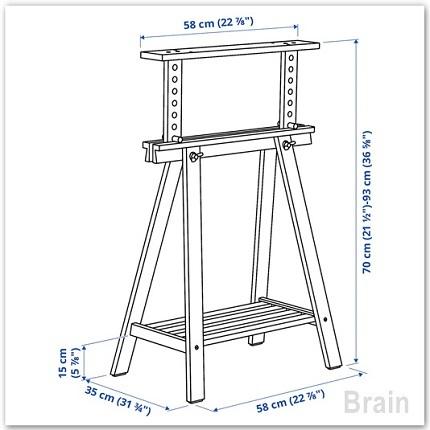 イケア（IKEA） MITTBACK/ミットバック 架台 バーチ(504.599.96