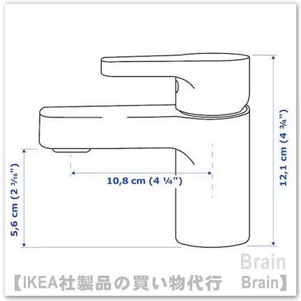 ＩＫＥＡ/イケア　ENSEN/エンセン　洗面台用混合栓　クロムメッキ（505.325.48/50532548）_1