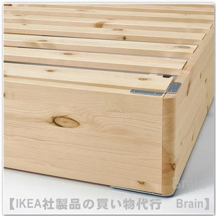 イケア（IKEA） LYNGOR/リンゴール すのこベッド 120x200 cm パイン材