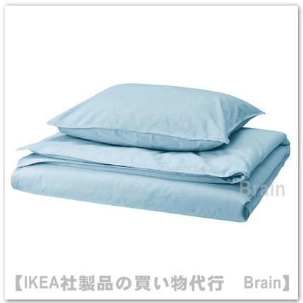 イケア（IKEA） ANGSLILJA/エングスリリア 掛け布団カバー＆枕カバー