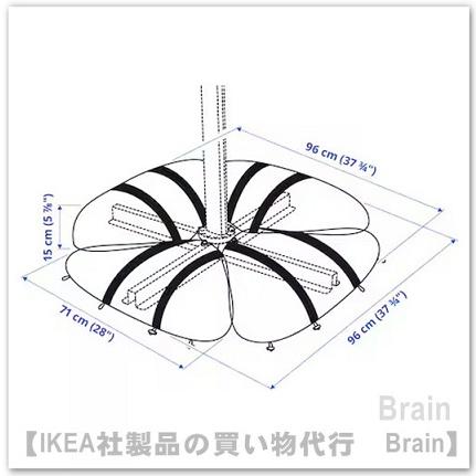 イケア（IKEA） IGGON/イッゴーン パラソル土台/サンドバッグ付き96x96