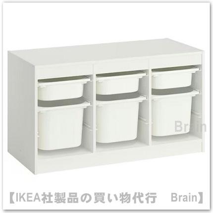 イケア（IKEA） TROFAST/トロファスト 収納コンビネーション99x44x56