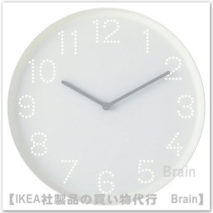 イケア（IKEA） TROMMA/トロマ ウォールクロック25 cm ホワイト（105.570.79/10557079 ...