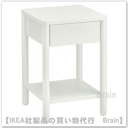 イケア（IKEA） TONSTAD/トンスタード サイドテーブル40x40x59 cm オフ