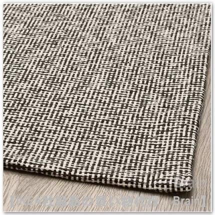 イケア（IKEA） TIPHEDE/ティプヘデ ラグ 平織り80x150 cm ブラック