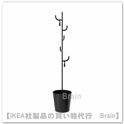 イケア（IKEA） ALGANAS/エリヤネス ポールハンガー173x33 cm ブラック