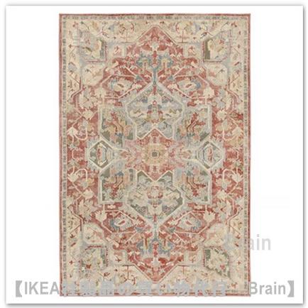 専用【良品】IKEA JÄRNVÄG ヤーンヴェグ ラグ 133x195cm イケア（IKEA） JARNVAG/ヤーンヴェグ ラグ パイル短133x195 cm ピンク