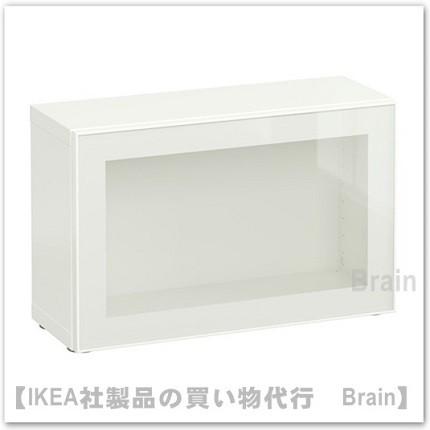 60 Off ｉｋｅａ イケア Besta ガラス ホワイト クリア ホワイト グラスヴィーク Cm ガラス扉付60xx38 シェルフユニット テレビ台 キャビネット