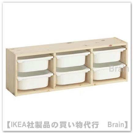 イケア（IKEA） TROFAST/トロファスト ウォール収納93x21x30 cm ライト
