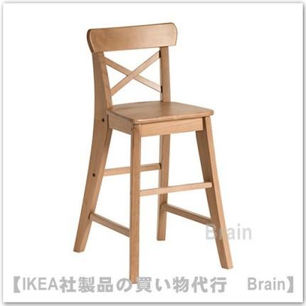 ベビー家具・寝具 IKEA イケア キッズチェア INGOLF 無垢材 2脚セット