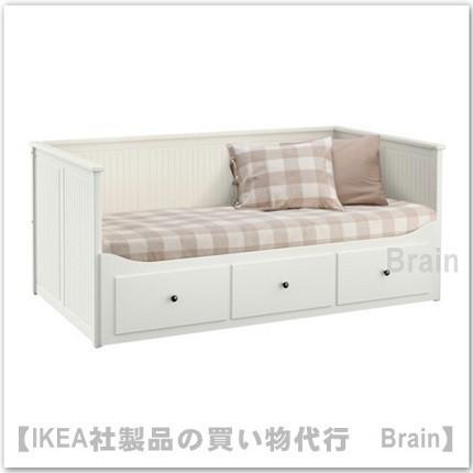 ＩＫＥＡ/イケア　HEMNES/ヘムネス　デイベッドフレームすのこ付き　ホワイト(703.493.27)｜shop-brain