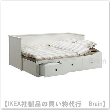 ＩＫＥＡ/イケア　HEMNES/ヘムネス　デイベッドフレームすのこ付き　ホワイト(703.493.27)