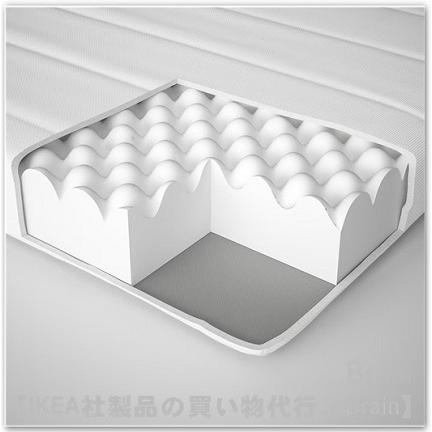 イケア（IKEA） AFJALL/オーフィエル フォームマットレス・ふつう90