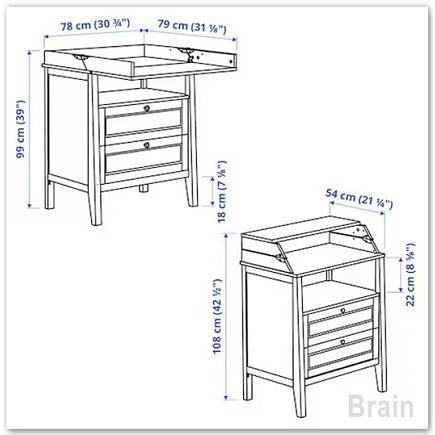 イケア（IKEA） SUNDVIK/スンドヴィーク おむつ替え台/チェスト