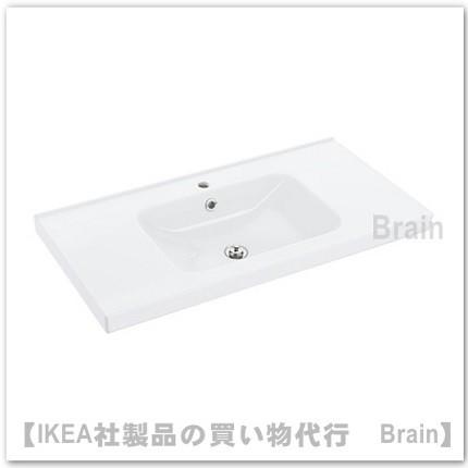 ｉｋｅａ イケア Odensvik シングル洗面ボウル100x49x6 Cm ホワイト Selectshop Brain 通販 Yahoo ショッピング