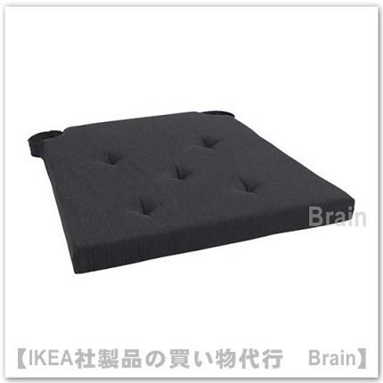 ｉｋｅａ イケア Justina ユスティーナ チェアパッド グレー ブラック Selectshop Brain 通販 Yahoo ショッピング