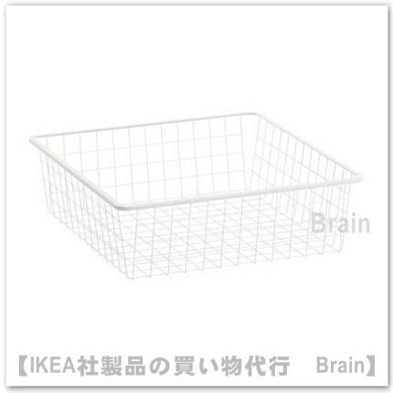 イケア（IKEA） JONAXEL ワイヤーバスケット50x51x15cm ホワイト