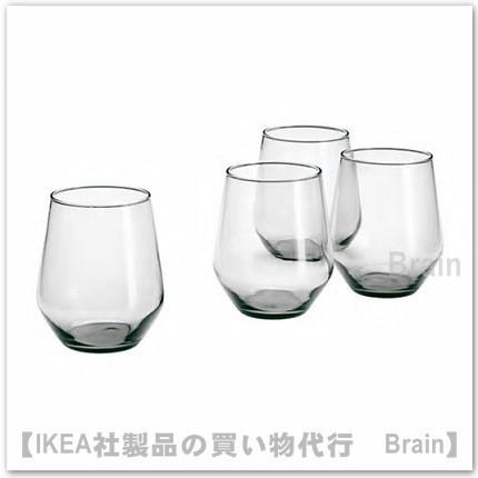 ＩＫＥＡ/イケア　IVRIG　グラス11 cm　4個セット　グレー（804.452.29）｜shop-brain