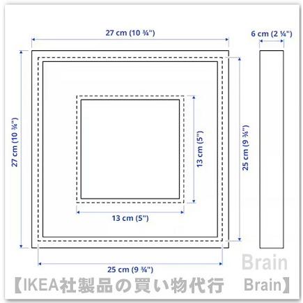 イケア（IKEA） SANNAHED/サンナヘド フレーム/27×27cm ホワイト
