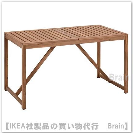 イケア（IKEA） NAMMARO/ネッマロー テーブル 屋外用140x75 cm ライト