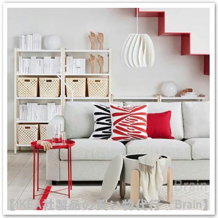 イケア（IKEA） FORLUNDA/フォルルンダ プーフ 収納付き ヴィースレ