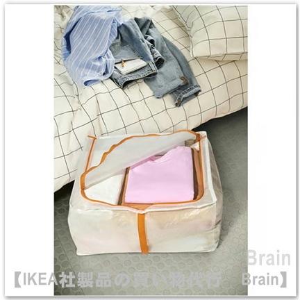 イケア（IKEA） PARKLA/ペルクラ 収納ケース55x49x30 cm 半透明