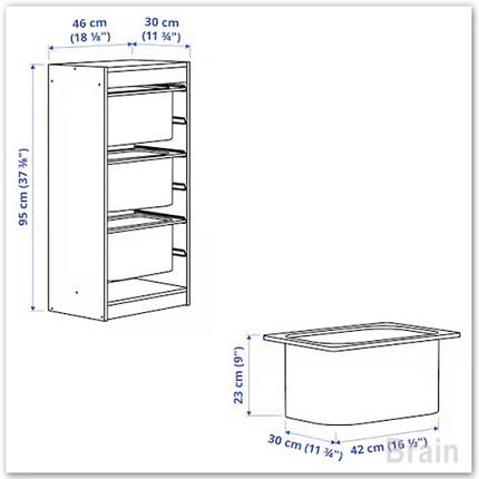 ikea トロファスト TROFAST トロファスト 収納コンビネーション, ホワイト/ホワイト