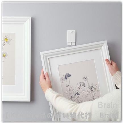 IKEA イケア PARKSYREN 写真立て 3点 + ALFTA 2点 イケア（IKEA） ALFTA/アルフタ 粘着テープ付きフック フレーム用